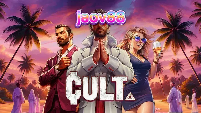 Tampilan visual slot Cult dengan tema okultisme dan simbol ritual.